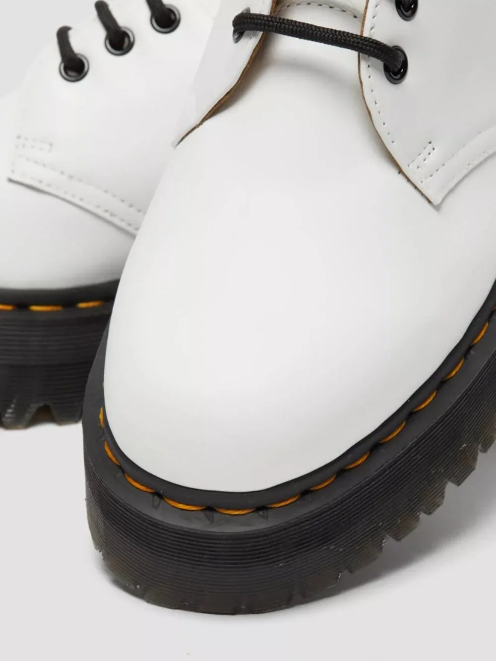 Dr. Martens 1461 Smooth White Leather Platform Women's Size 8 NWOB